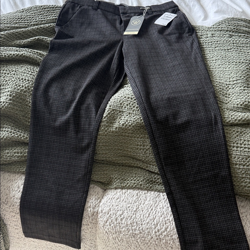 Women’s  Black Checkered Pants